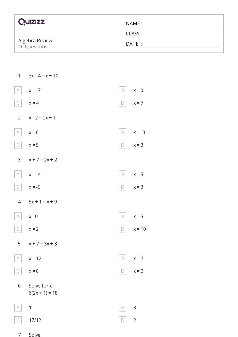 50 Math Worksheets For 11th Grade On Quizizz Free Printable