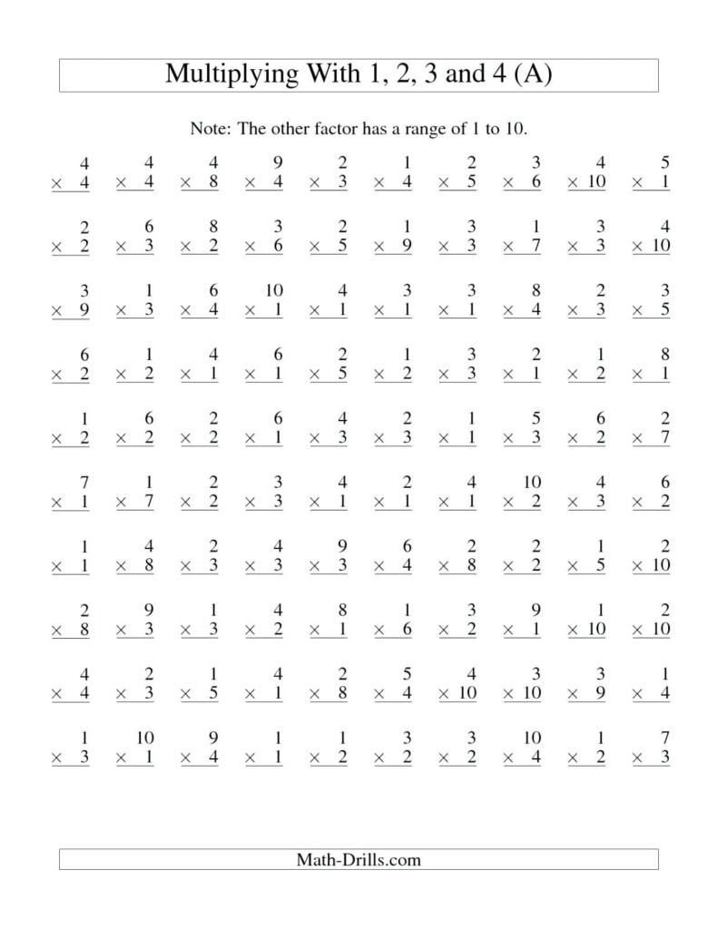5th Grade Free Printable Multiplication Worksheets Free Printable
