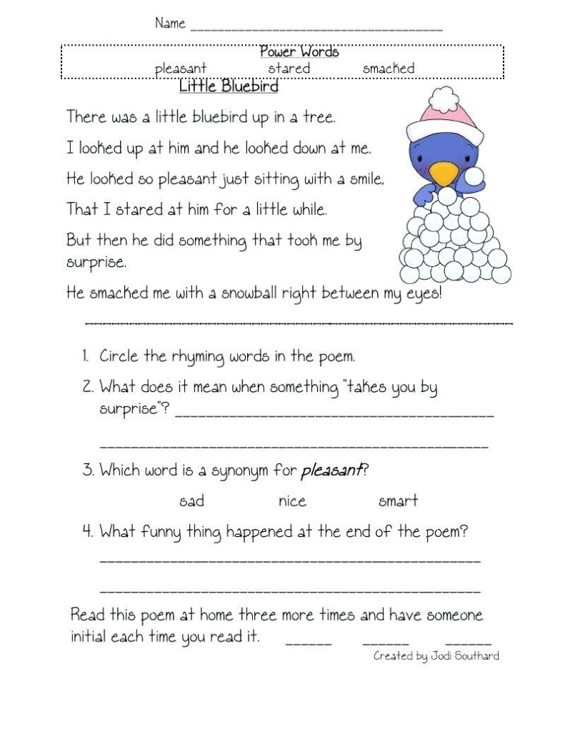 5th Grade Reading Worksheets Printable Free Reading Comprehension 