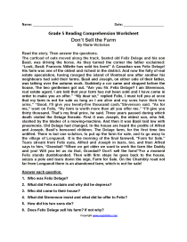 5th Grade Worksheets Printable Reading Reading Worksheet Printable