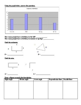 6th Grade Math Pretest By Bookstore Baby Yanet Lopez TpT