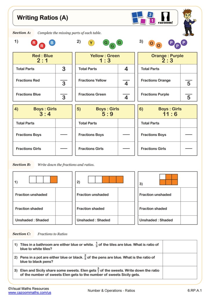 6th Grade Math Worksheets Printable PDF Worksheets Worksheets Library