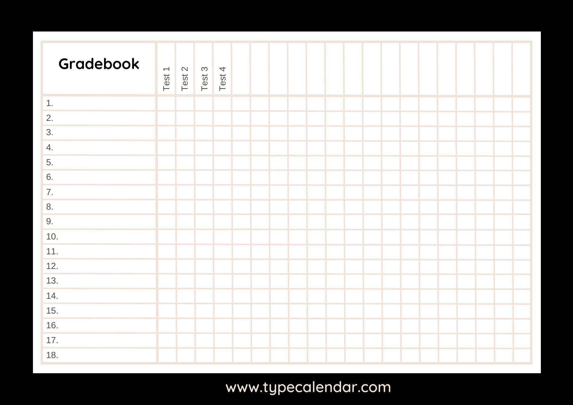 7 Best Images Of Printable Gradebook Pdf Printable Gr Vrogue co