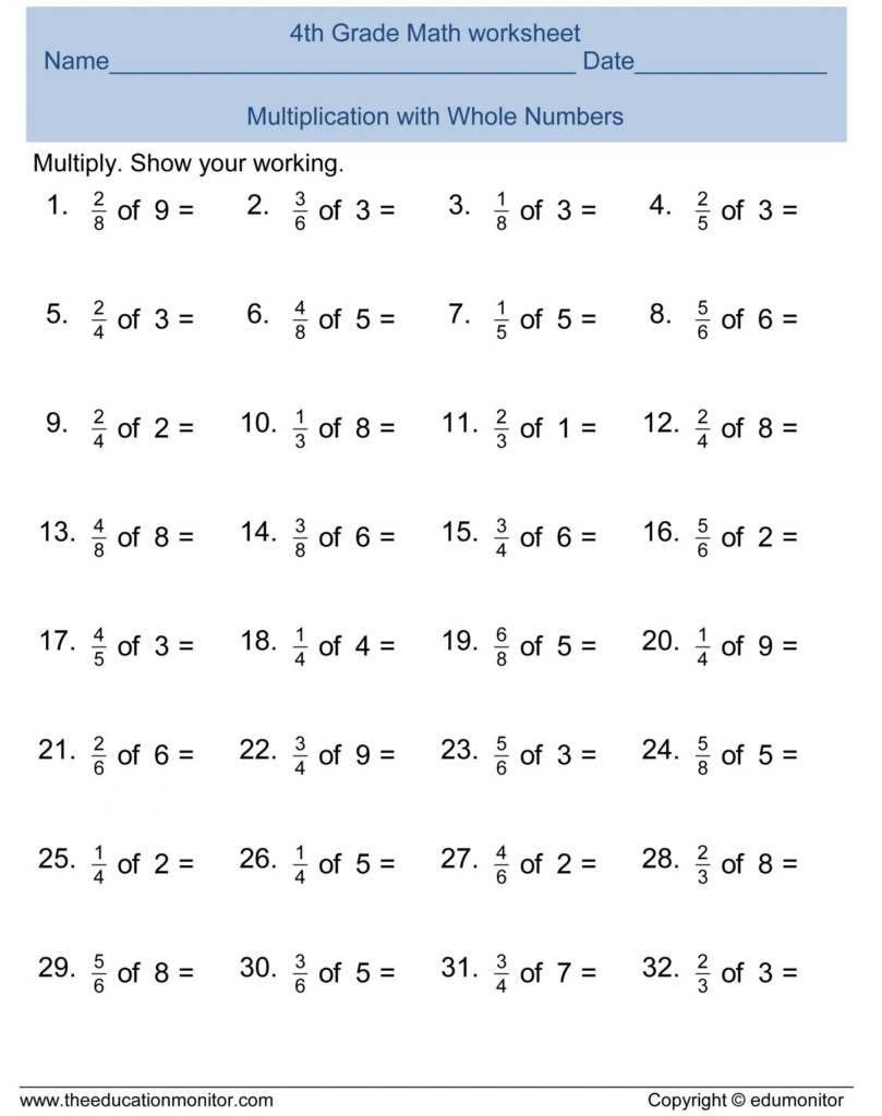 7Th Grade Math Worksheets Free Printable With Answers Free Printable 