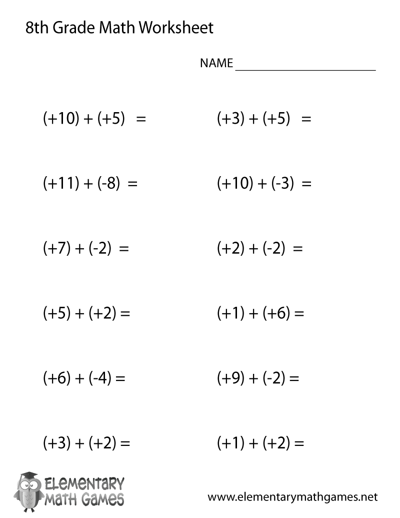 8 Grade Math Worksheets Free Addition Worksheets Column Addition 4