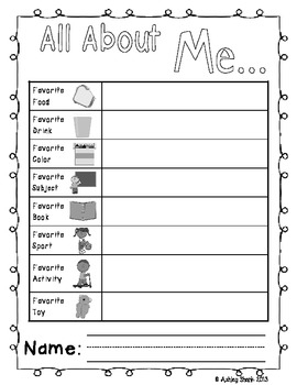 Activities For Kindergarten And First Grade
