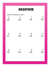 Addition Worksheets For Grade 1 Free Printables For First Grade 