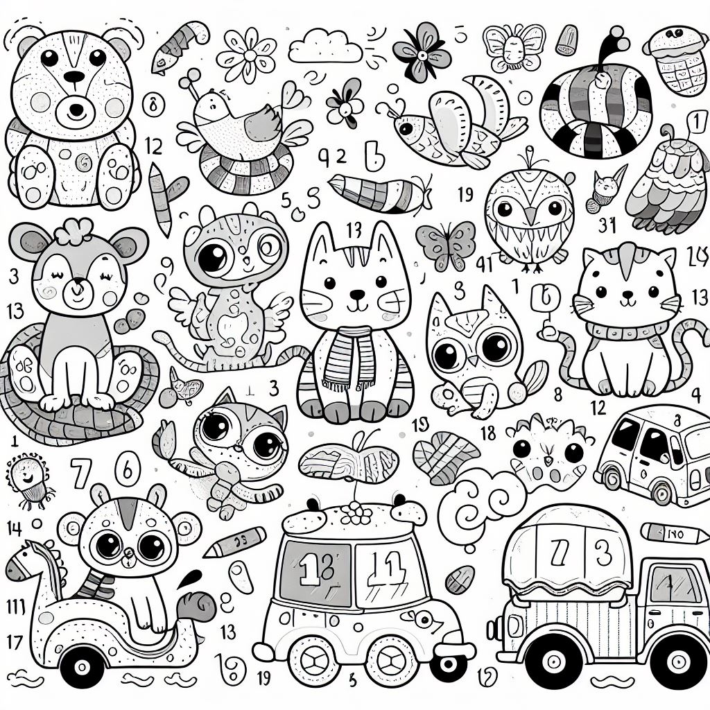 Animals 1st Grade Color By Number Download Print Now 