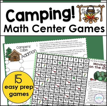 Camping Theme Math Games By Primary Inspiration By Linda Nelson TpT