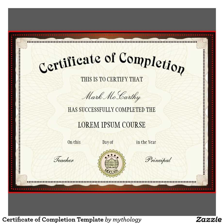 Certificate Of Completion Printable Free Printable Certificate
