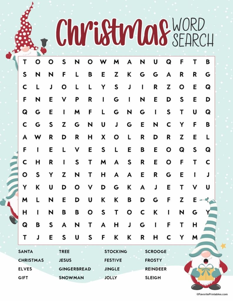 Christian Christmas Word Search Free Printable Pdf Free Printable 