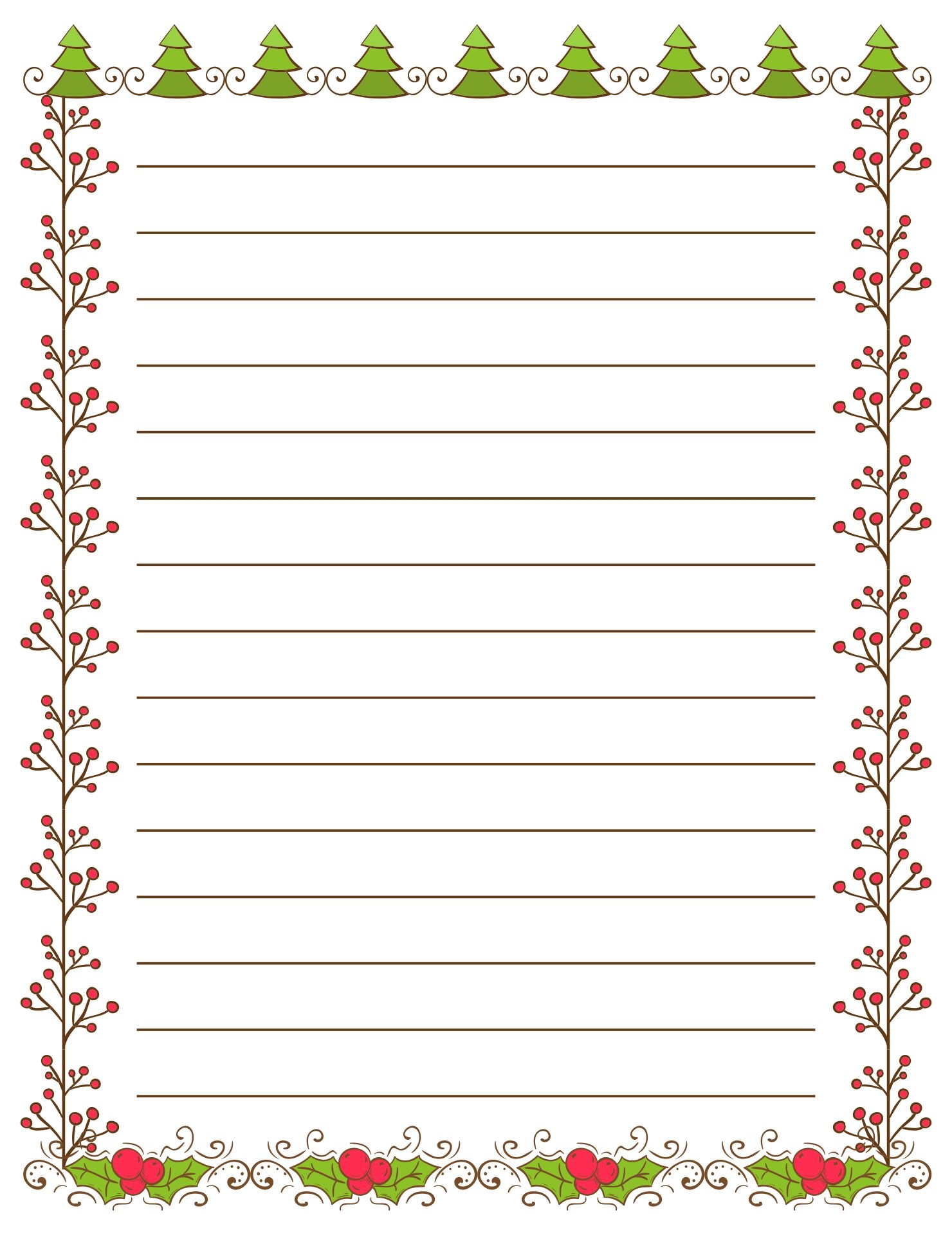 Christmas Letter Templates Free Printable PARAHYENA