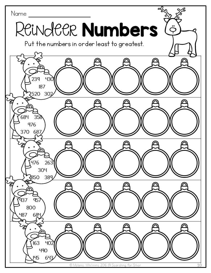 Christmas Printables 2nd Grade Worksheets Library