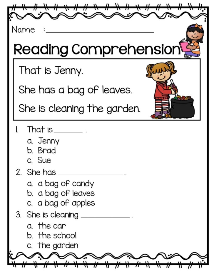 Christmas Reading Comprehension Worksheets 1st Grade Reading 