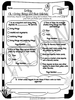 CKLA Grade 3 Unit 11 Ecology Reading Quiz BUNDLE By Chalkboards And Coffee