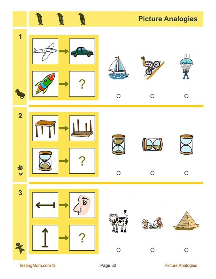 CogAT 1st Grade Practice Test
