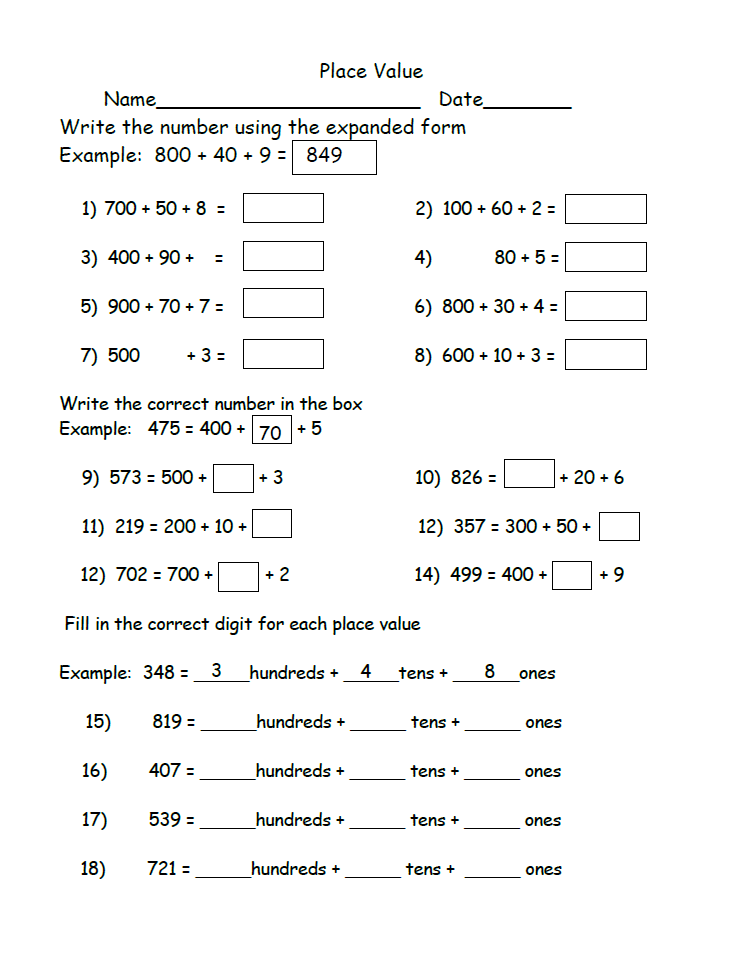 Common Core Math Worksheets 2nd Grade Common Core Worksheets