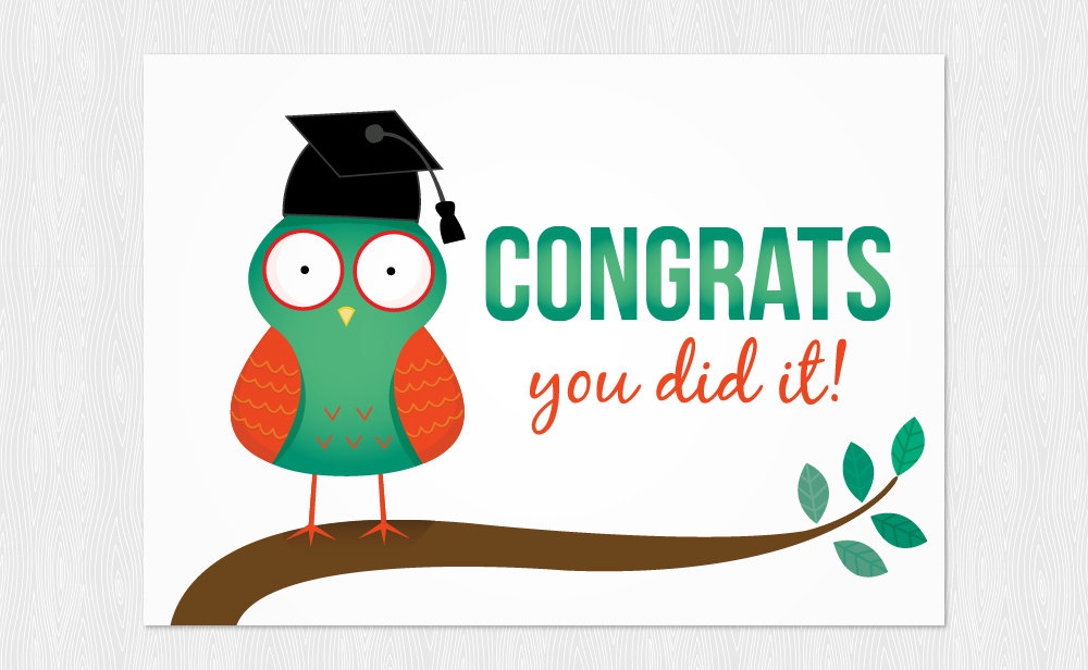 Congrats Grad Card Printable