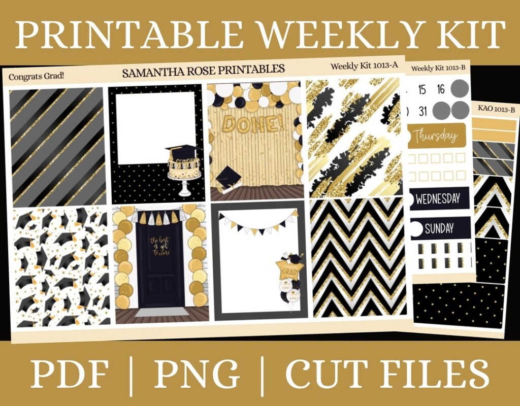 Congrats Grad Printable Weekly Kit Graduation Printable Vertical 
