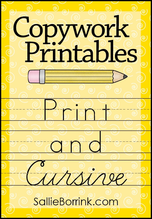 Copywork Printables SallieBorrink