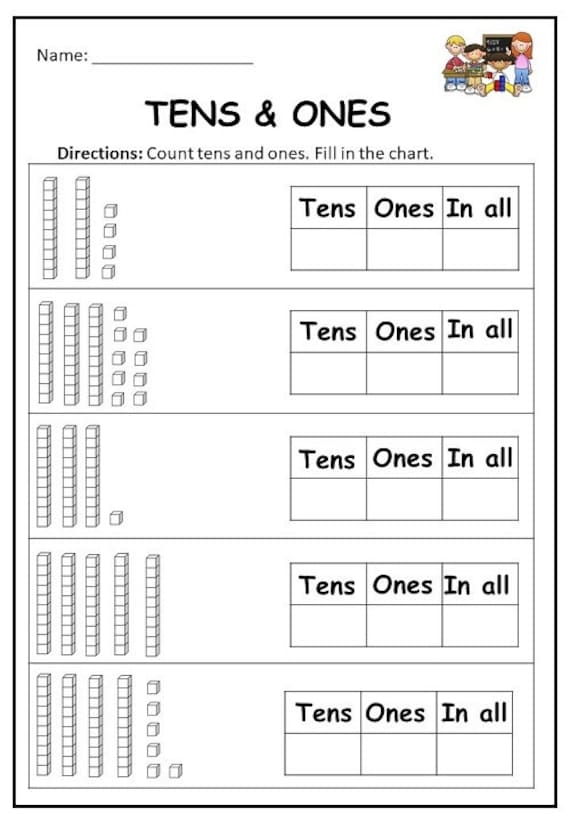 Counting Tens Ones Worksheet Have Fun Teaching Worksheets Library