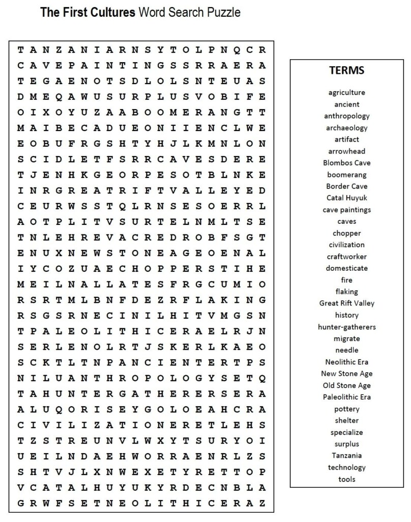 Crossword Puzzles Printable 7Th Grade Printable Crossword Puzzles