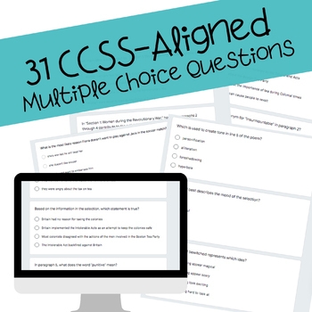 Digital EOG Practice Test 5th Grade Reading By Common Core Tweens