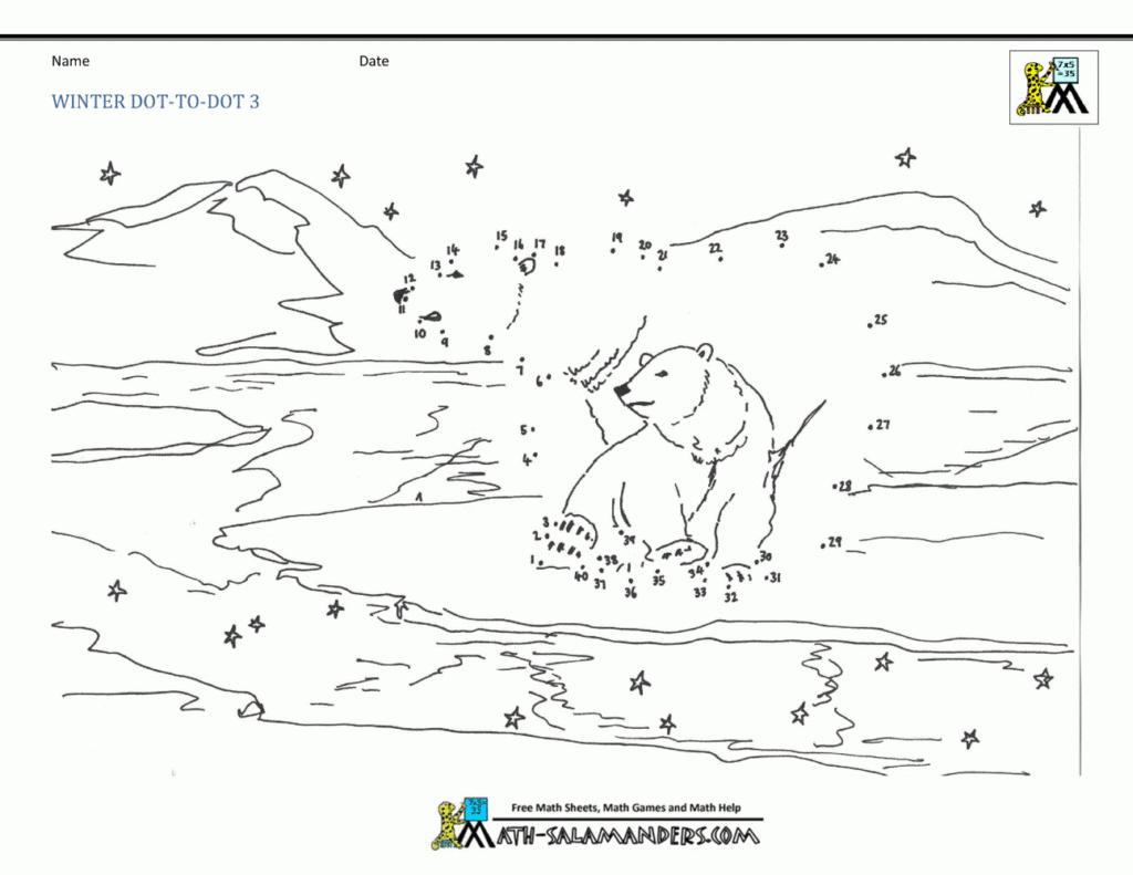 Dot To Dot Worksheets Free And Printable Worksheets Library