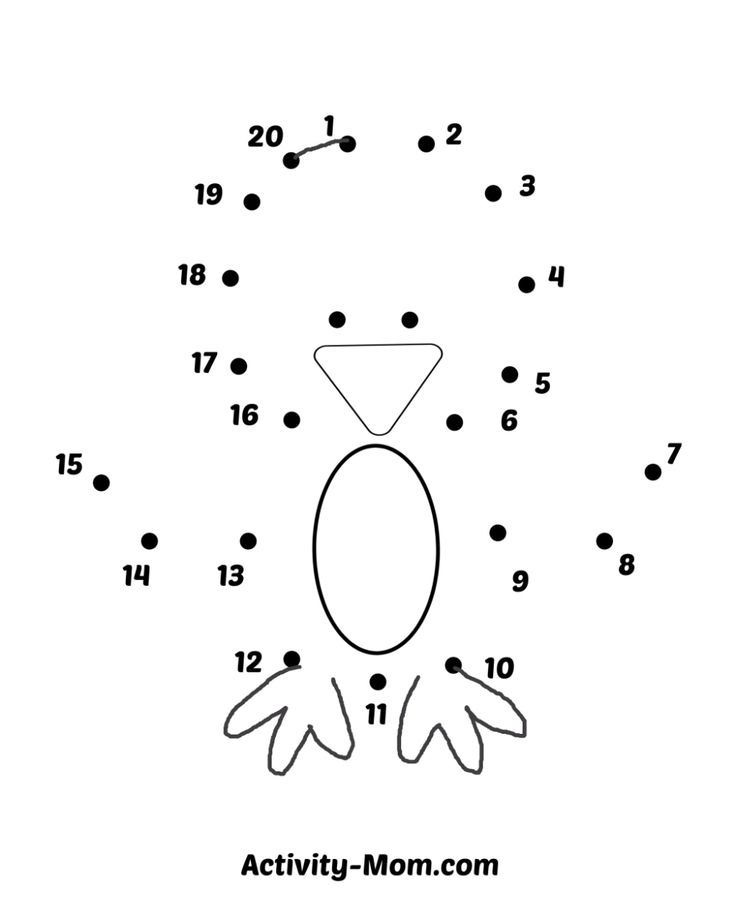 Dot To Dot Worksheets Numbers 1 To 20 Free Printable