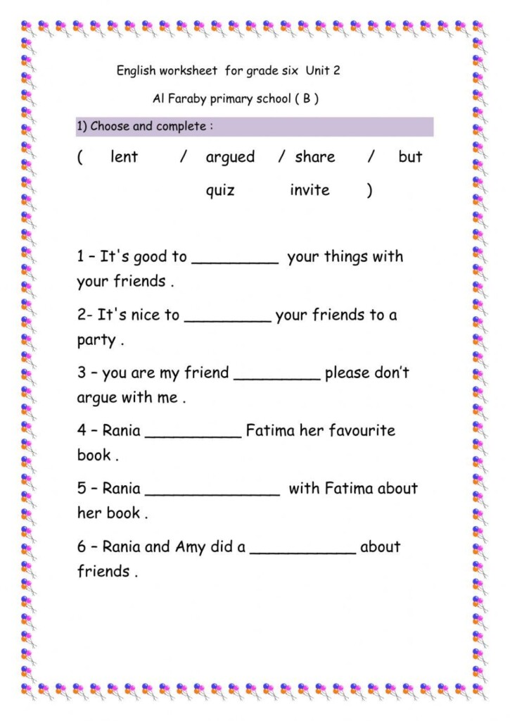 English Worksheets 6th Grade Common Core Worksheets Worksheets Library