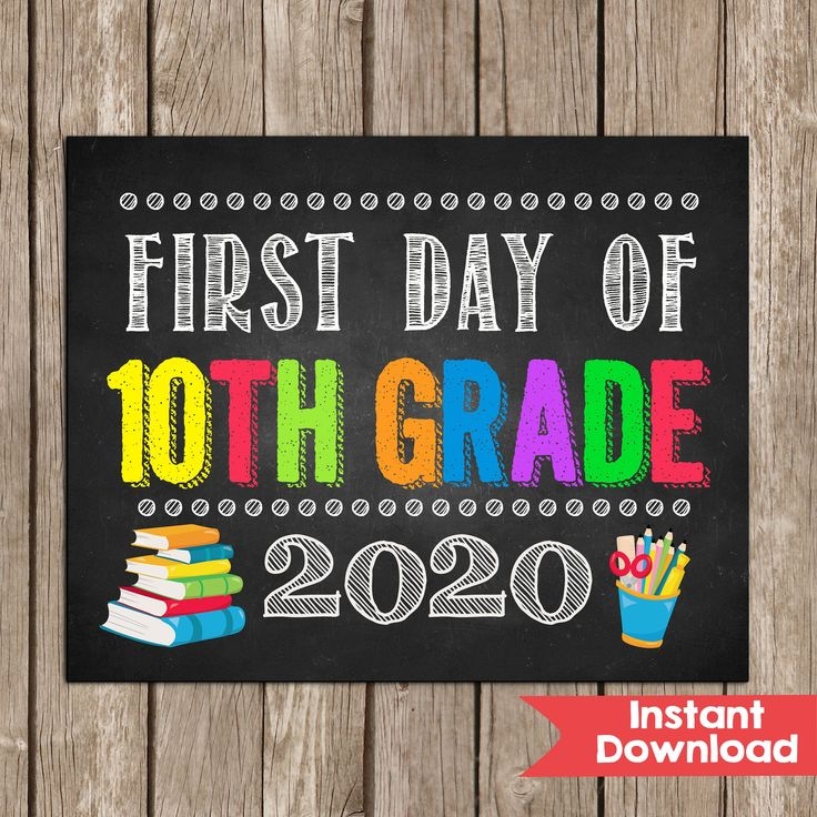 First Day Of 10Th Grade Free Printable Printable New Year Banners