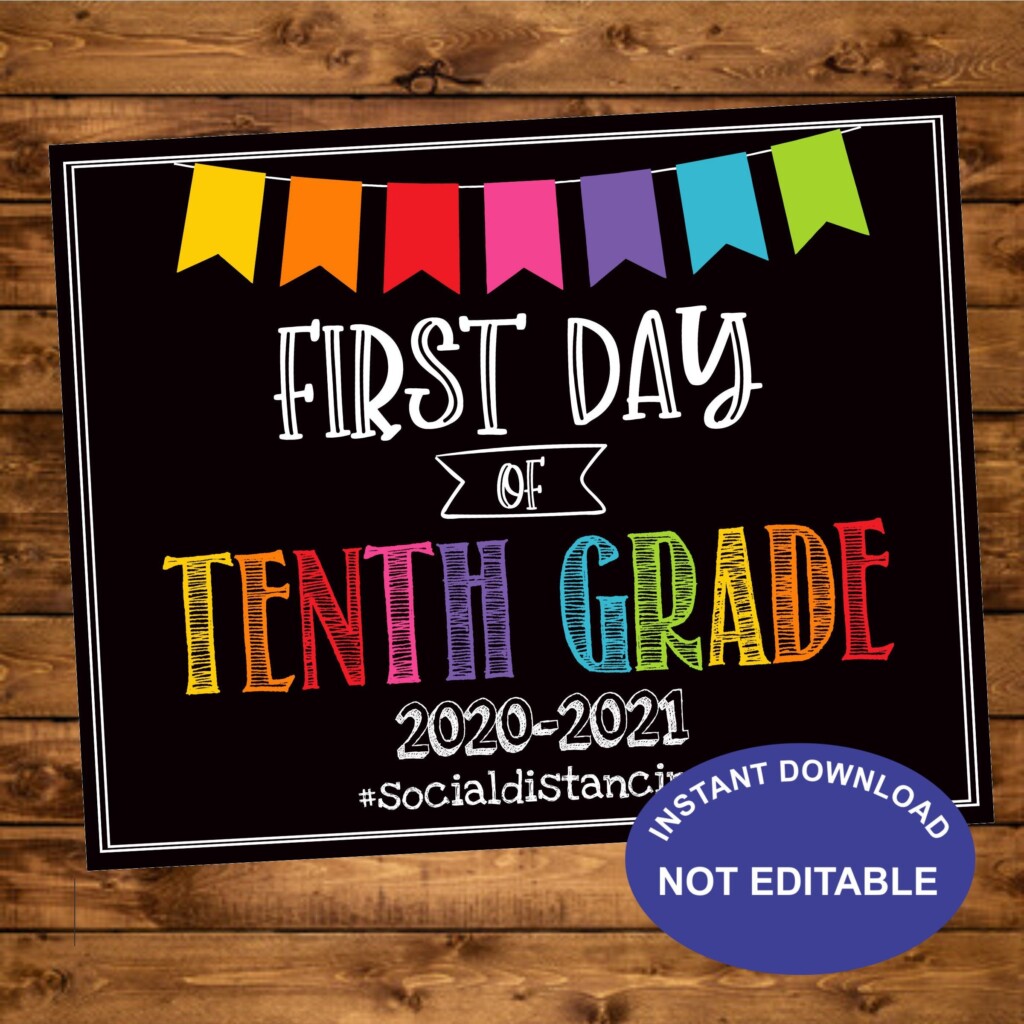 First Day Of 10Th Grade Free Printable Printable New Year Banners