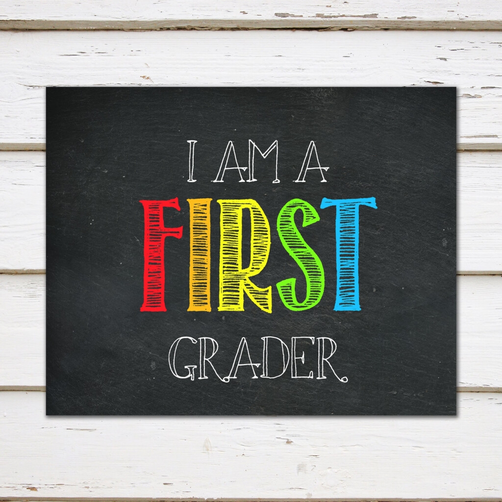 First Day Of 1st Grade Sign Printable NewFreePrintable