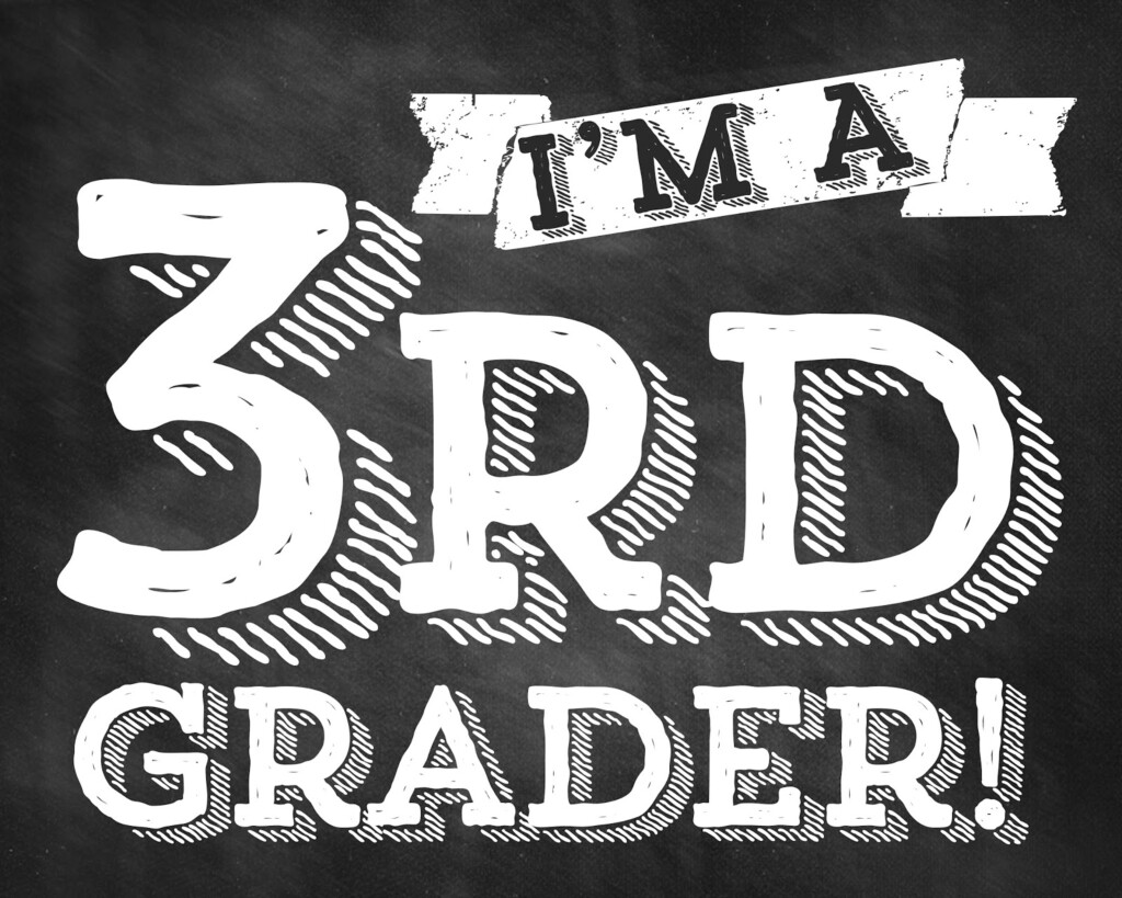 First Day Of 3Rd Grade Printable