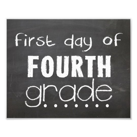 First Day Of 4th Grade Sign Free Printable Newfreepri Vrogue co