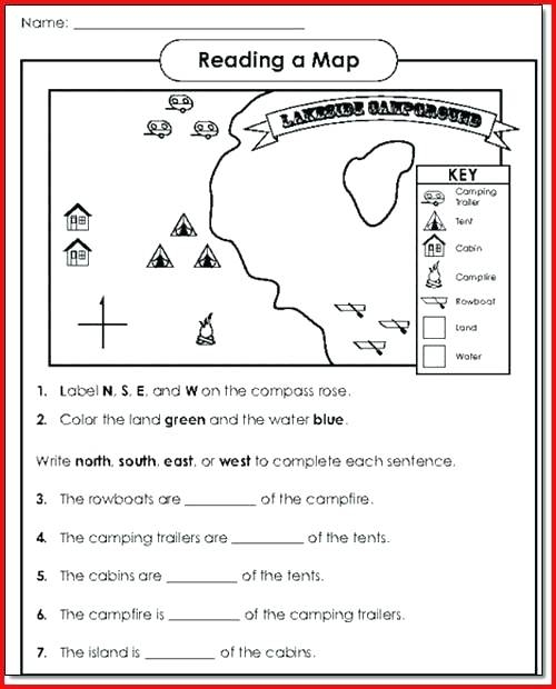 First Grade Map Skills Worksheets