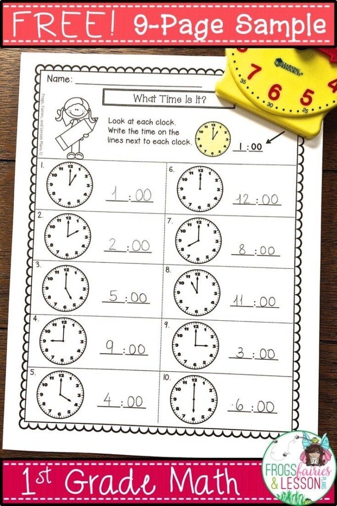 First Grade Math Assessment Free Printable
