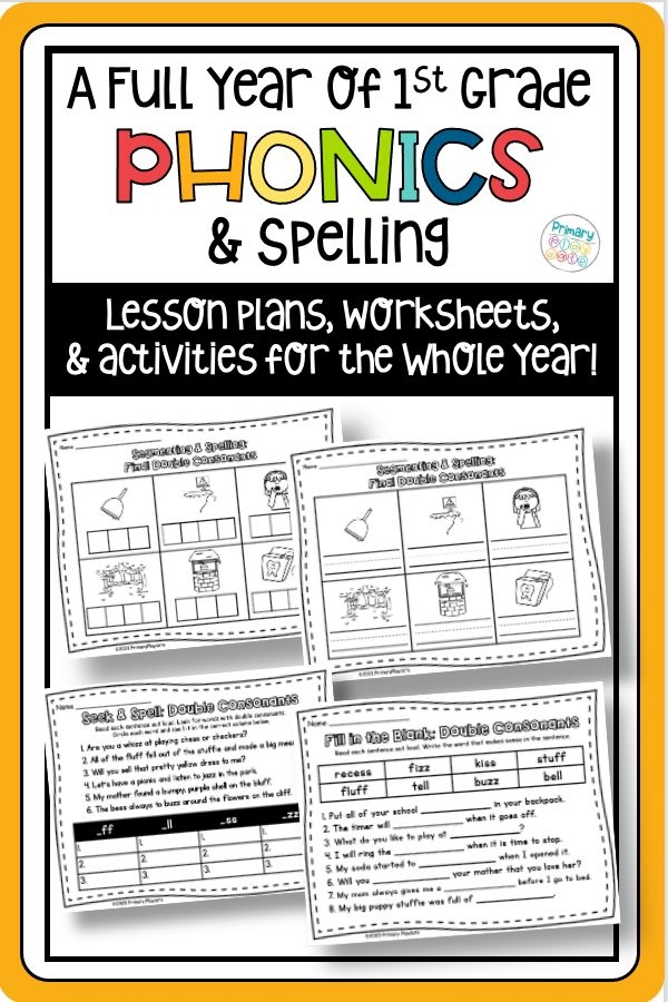 FIRST GRADE PHONICS SPELLING CURRICULUM BUNDLE Science Of Reading