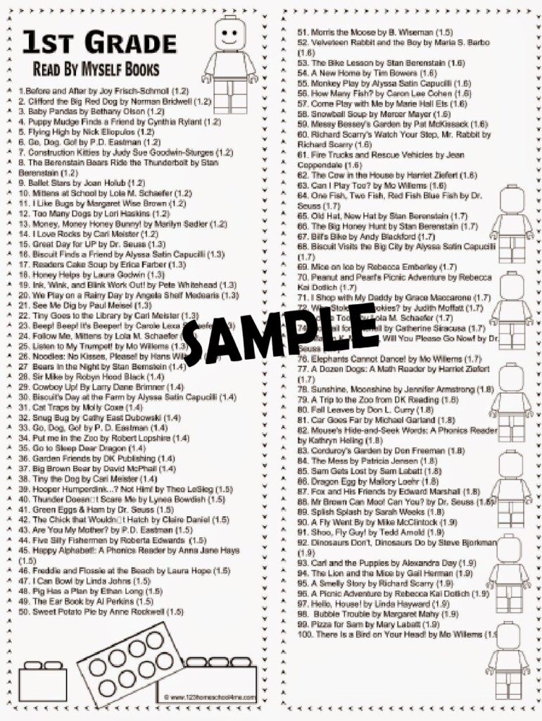 First Grade Printable Books