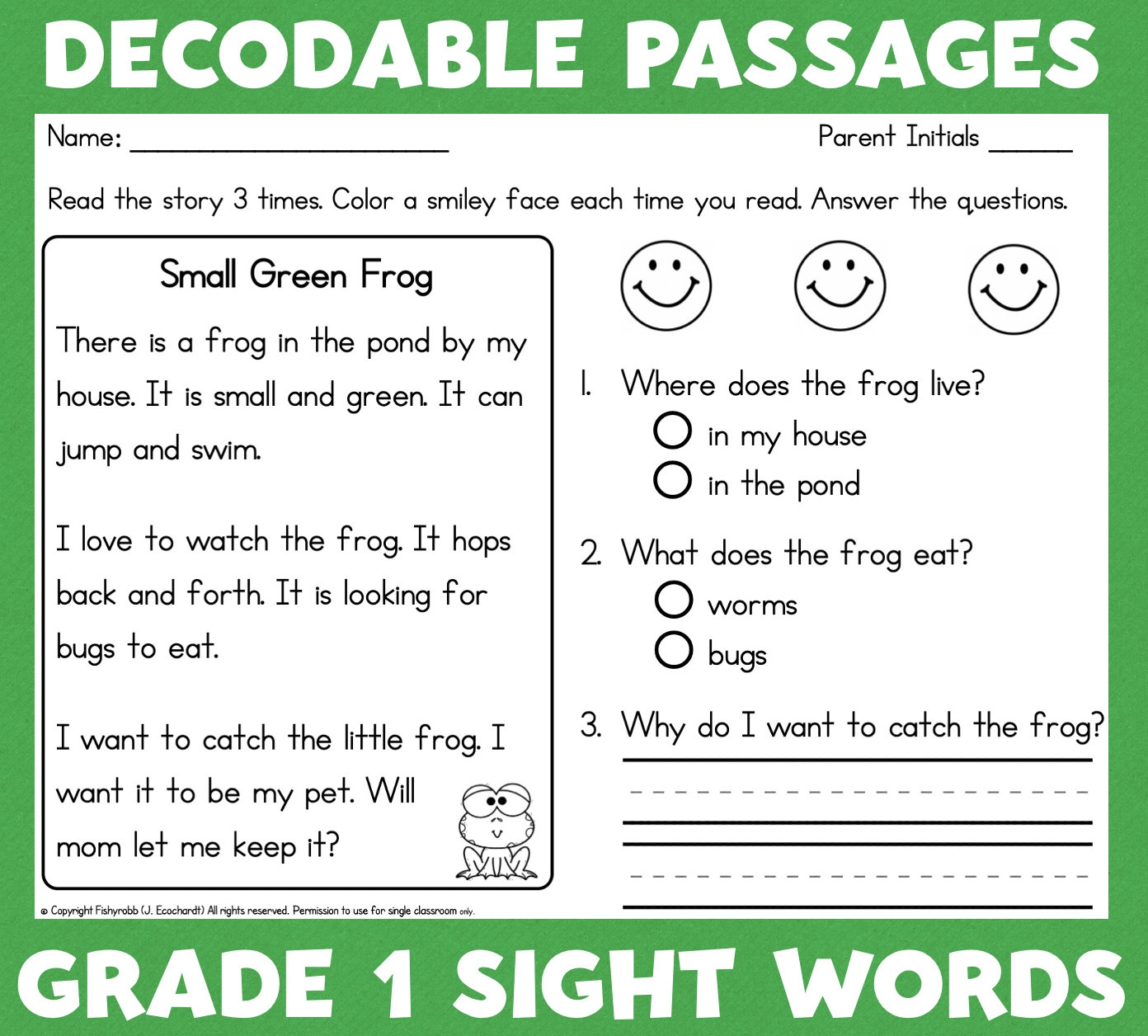 First Grade Reading Comprehension Worksheets Decodable 44 OFF