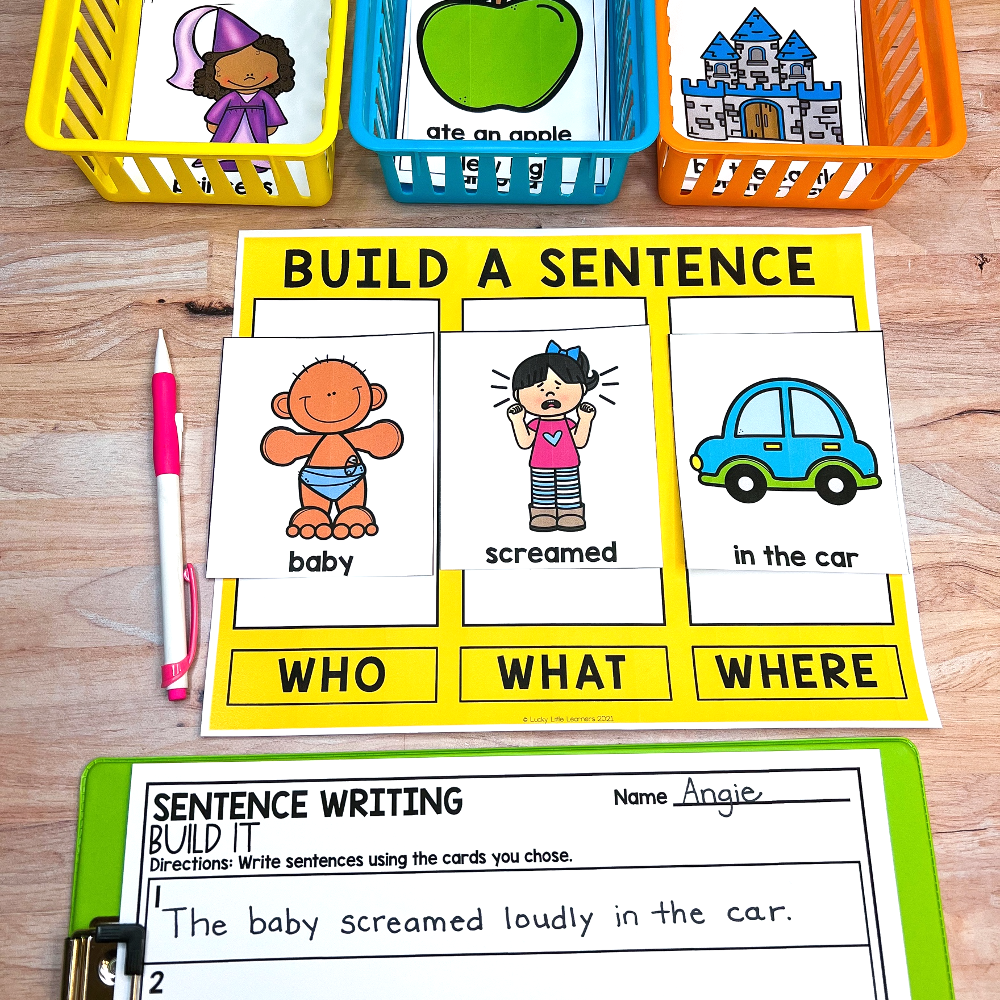 First Grade Writing Center Ideas