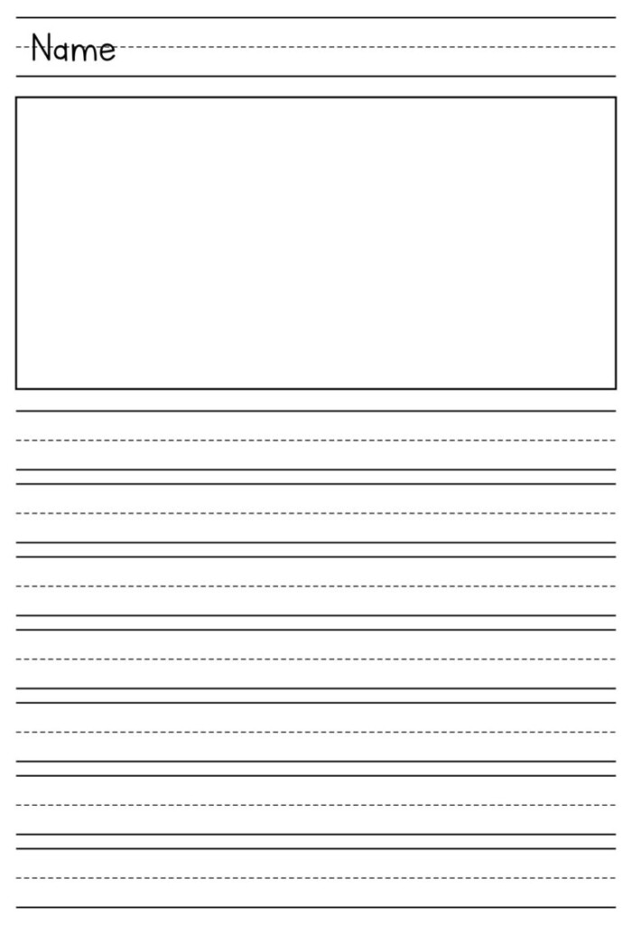 First Grade Writing Paper Printable Printable Worksheets