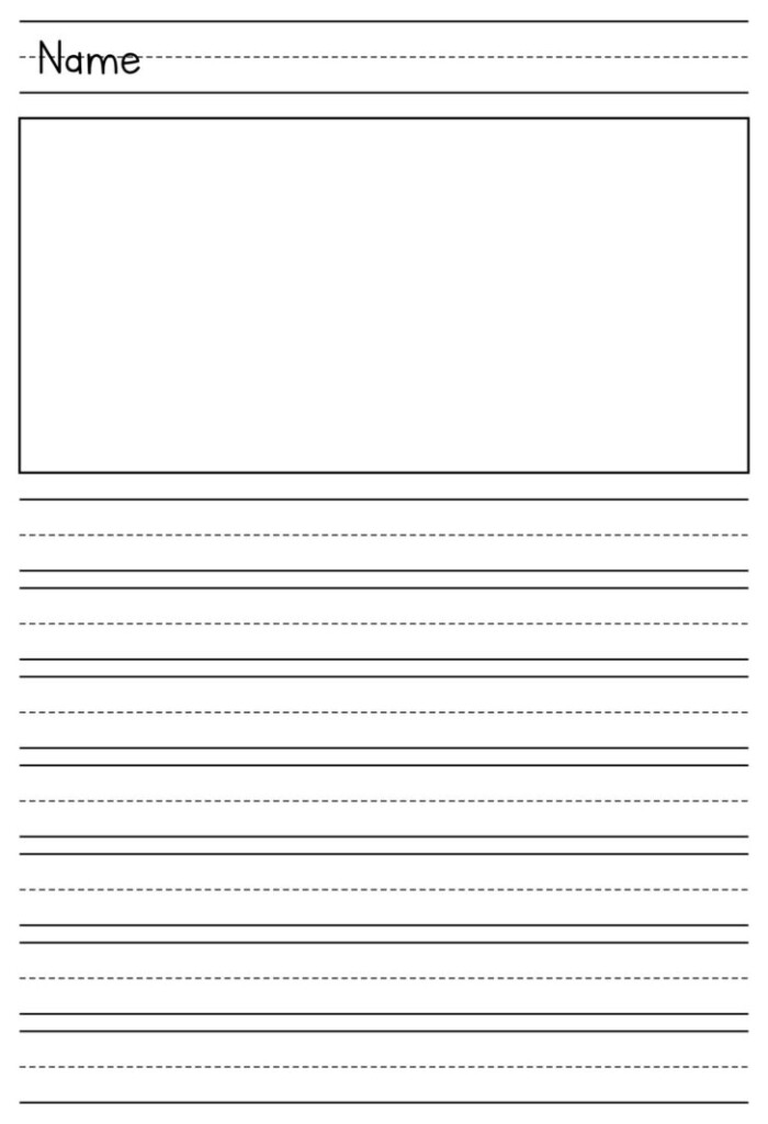First Grade Writing Paper Printable Printable Worksheets