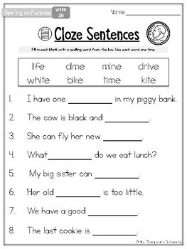 FREE 1st Grade Spelling Activities By Mrs Thompson 39 s Treasures TpT