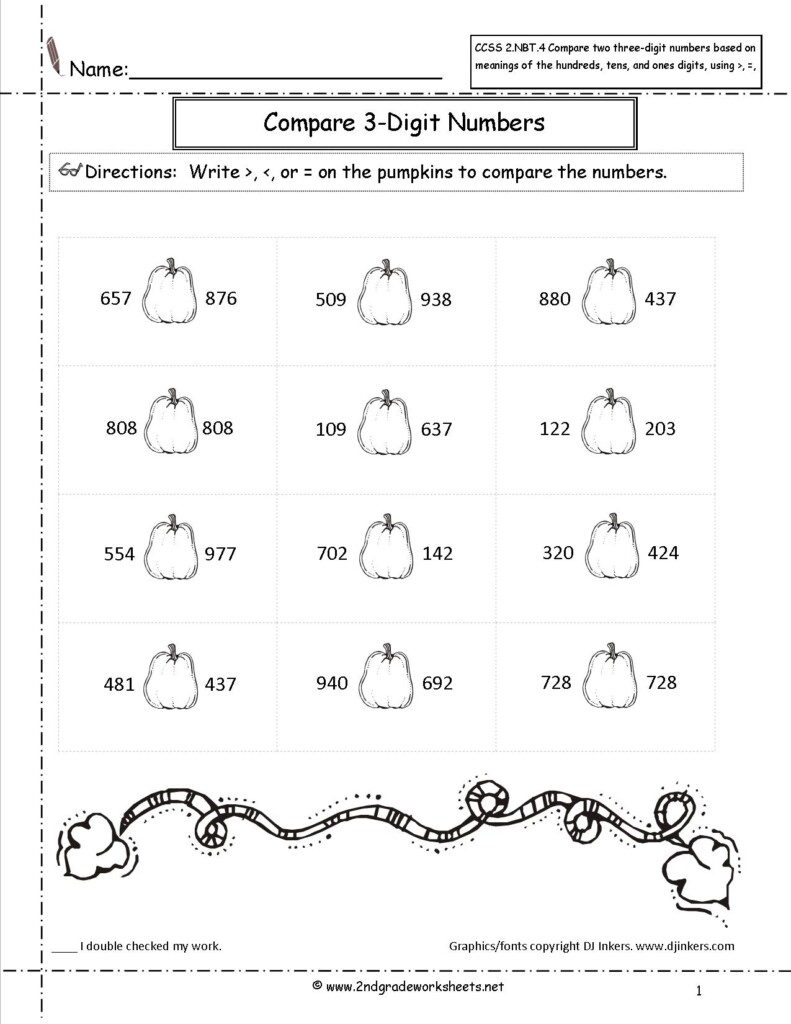 Free 2nd Grade Halloween Math Worksheets AlphabetWorksheetsFree