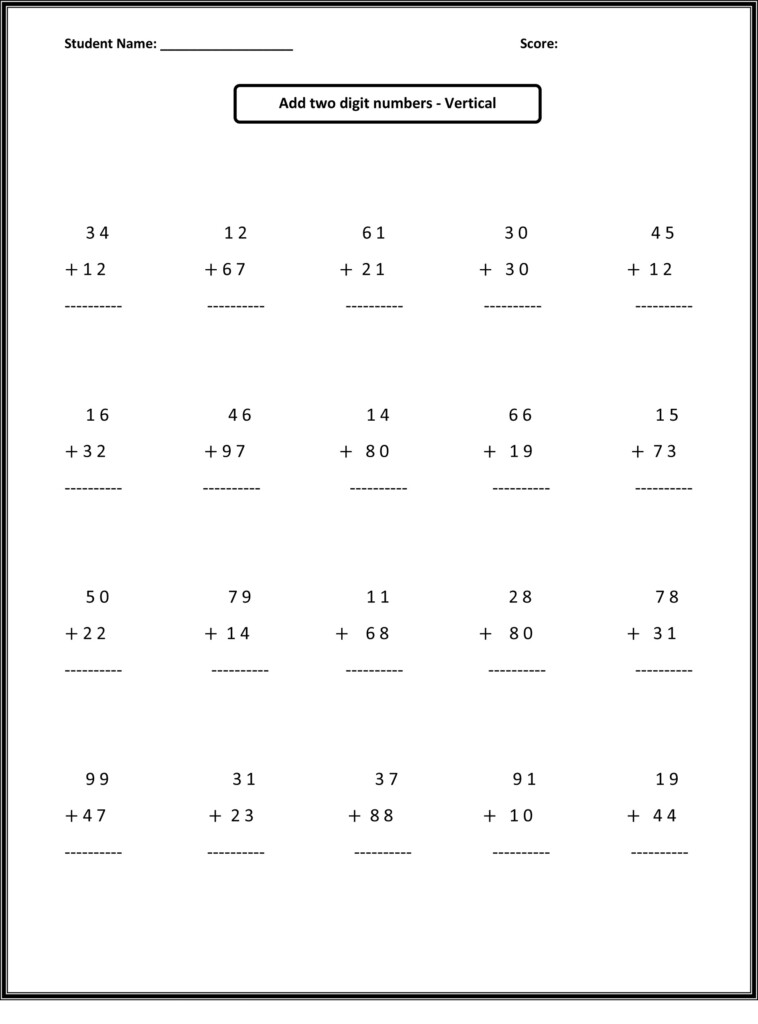 Free 2nd Grade Math Worksheets Activity Shelter Printable Worksheets