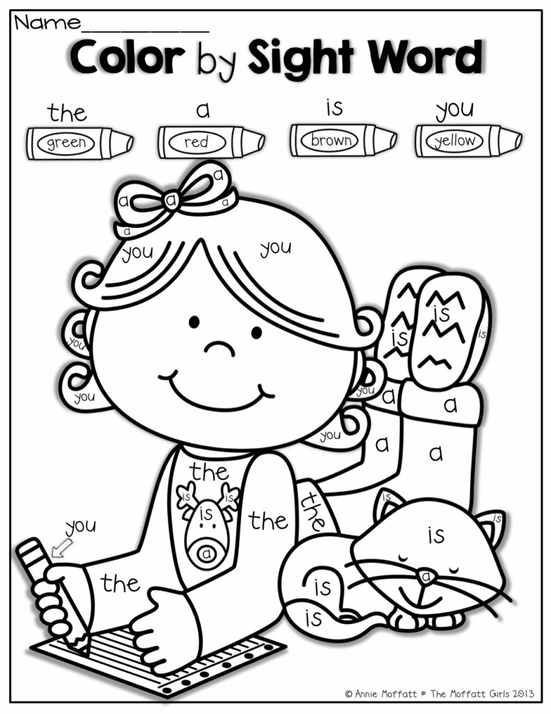 Free Color By Sight Word Printables Printable Sight Words List