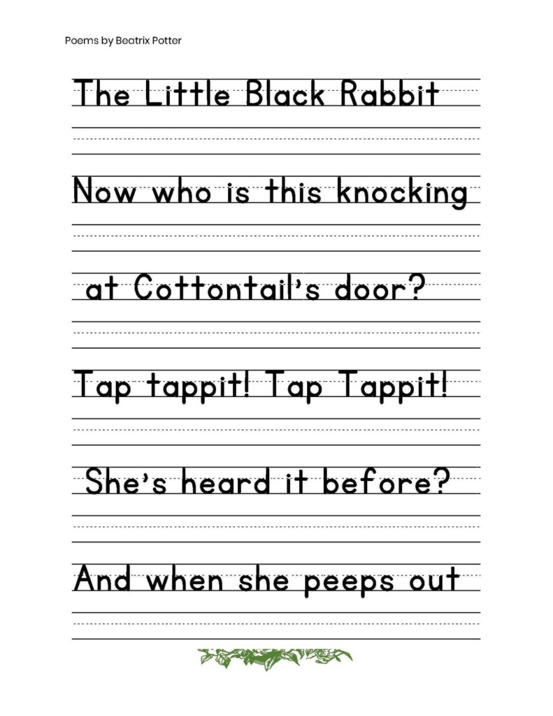 Free Copywork Printables Printable Word Searches Vrogue co