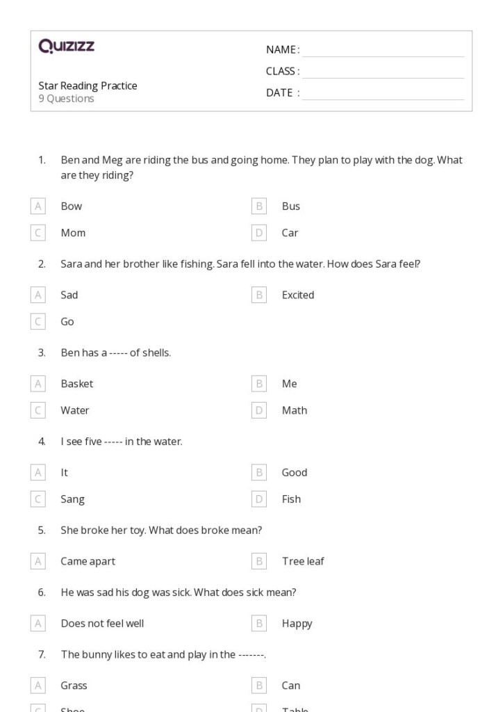 Free First Grade Reading Tests Download Free First Grade Reading Tests 