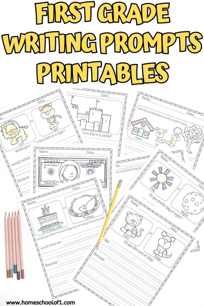 Free First Grade Writing Prompts Printables